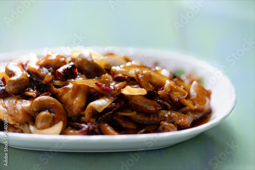 Obraz na płótnie traditional chinese cuisine kung pao chicken w salonie