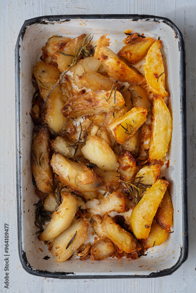 crispy roasted potato wedges