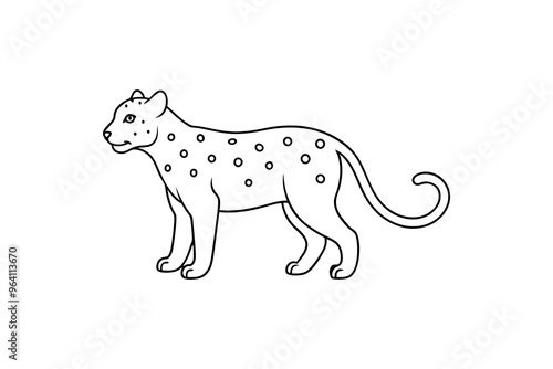 hand-drawn leopard face coloring page