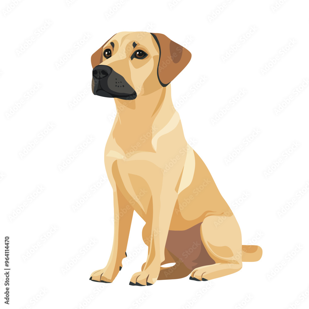 Fototapeta premium Dog vector isolated