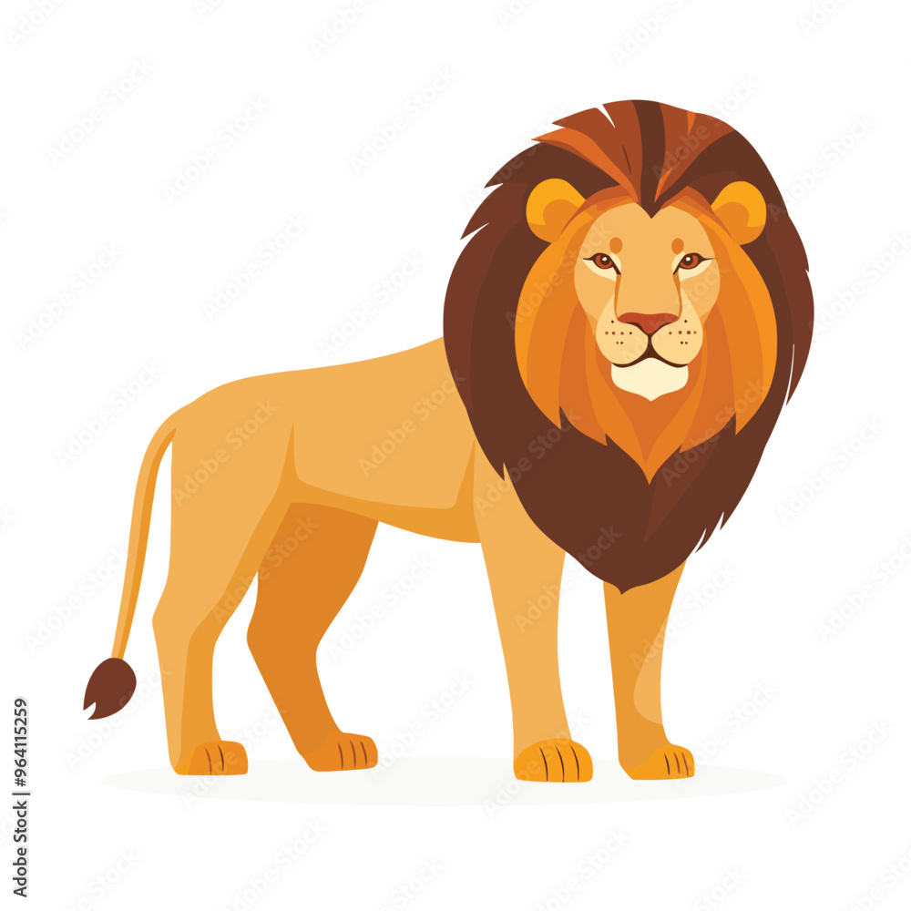 Fototapeta premium Lion vector isolated
