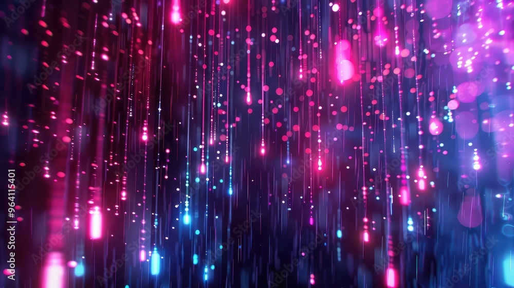 Vibrant Pink and Blue Light Streaks Vibrant Pink and Blue Light Streaks