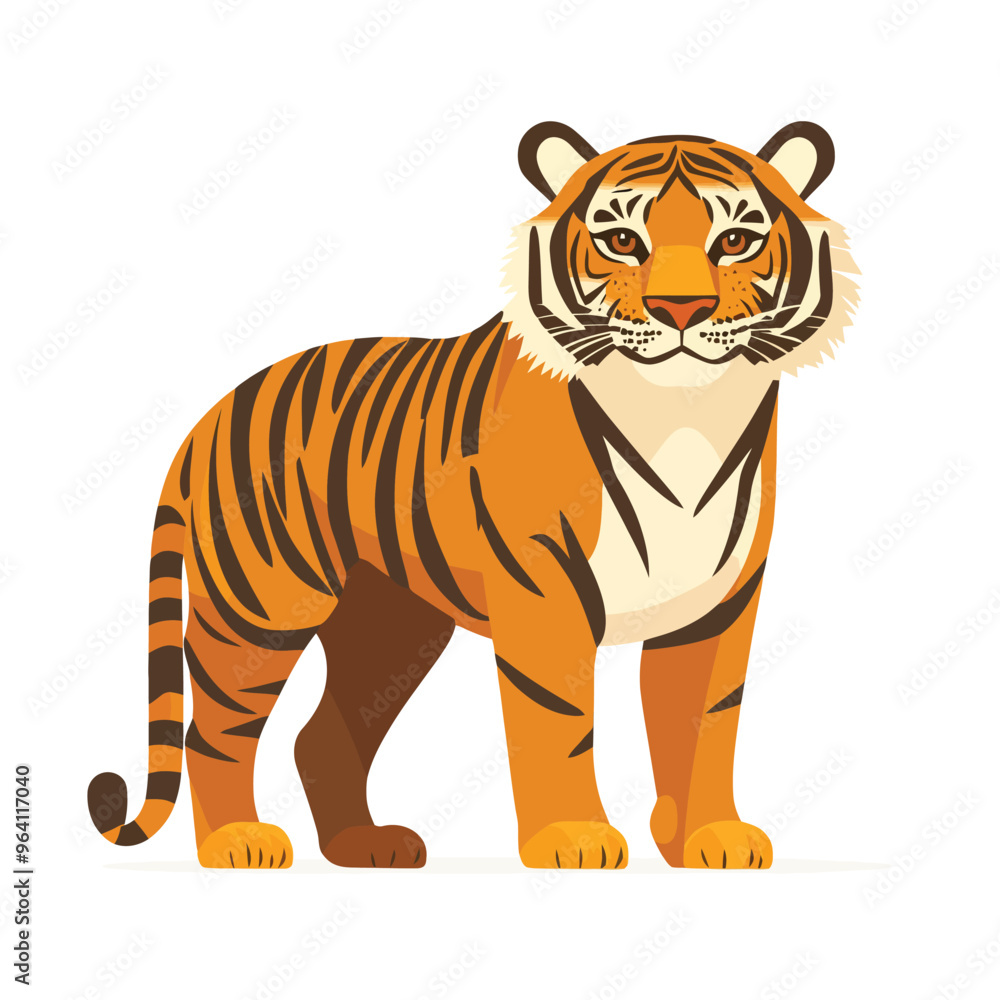 Naklejka premium Tiger vector isolated
