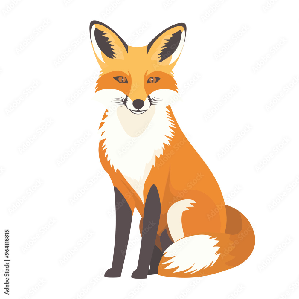 Obraz premium Fox vector isolated