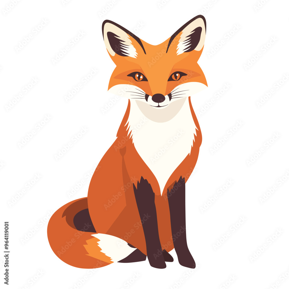 Obraz premium Fox vector isolated