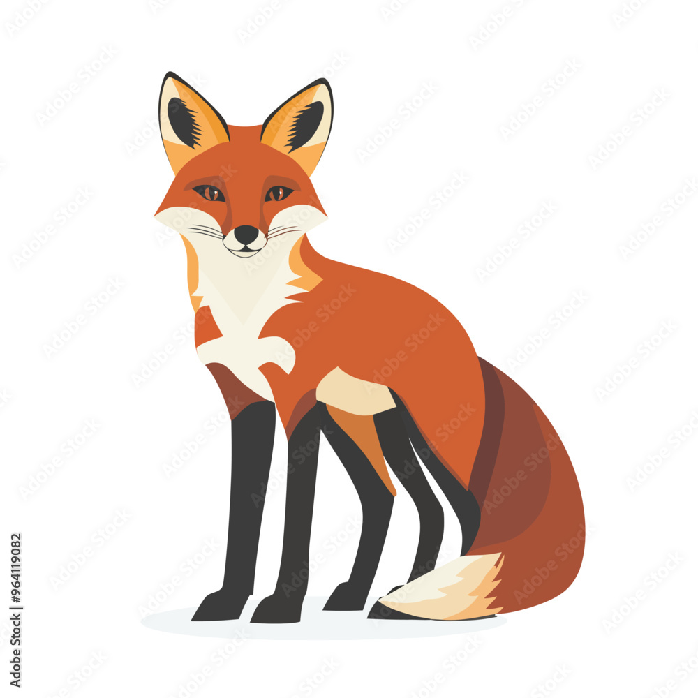 Fox vector isolated Fox vector isolated