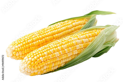 Fresh and vibrant yellow corn on the cob, perfect for summer barbecues and healthy meals, showcasing its natural beauty.