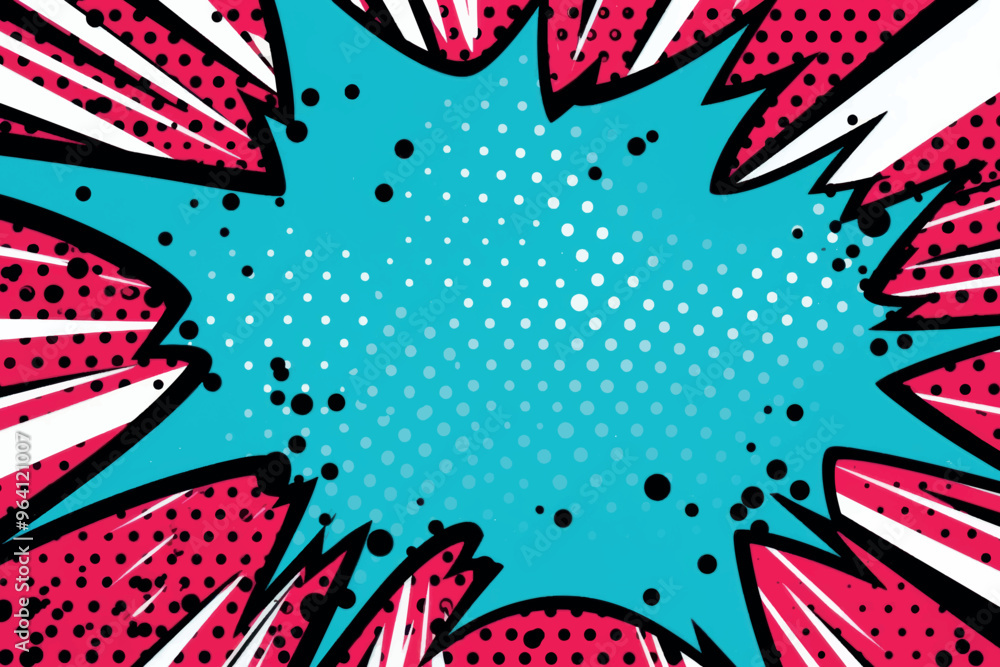 Vibrant comic book explosion background Vibrant comic book explosion background