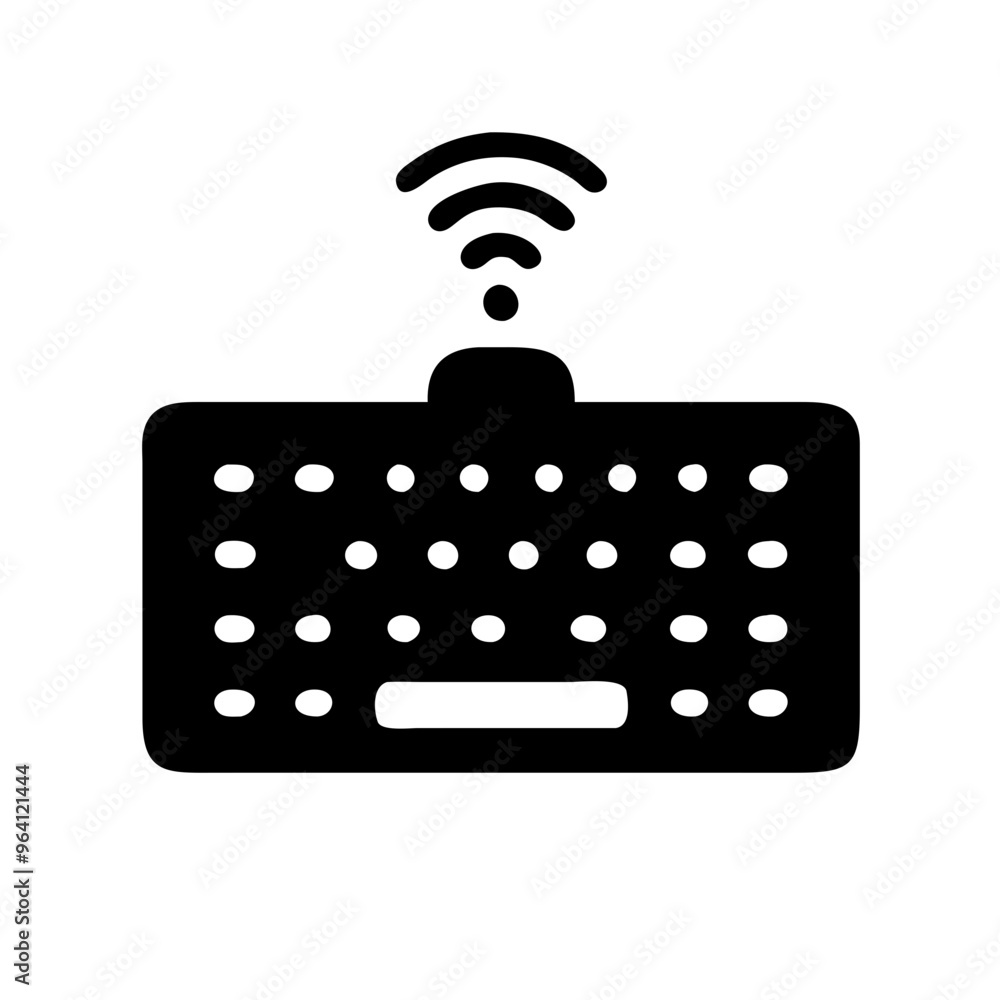 A sleek vector icon of a computer keyboard, designed in a minimalist and modern style. This icon is perfect for use in tech-related projects, websites, apps, educational materials, and digital interfa A sleek vector icon of a computer keyboard, designed in a minimalist and modern style. This icon is perfect for use in tech-related projects, websites, apps, educational materials, and digital interfa