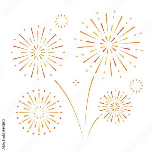 2025 new year decoration, vector illustration