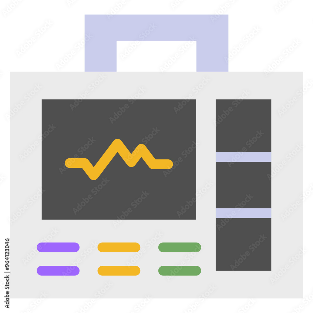 defibrillator flat icon defibrillator flat icon