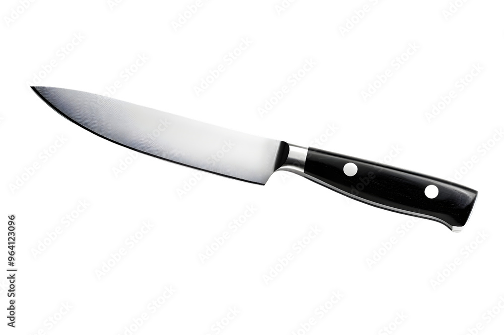 Sharp kitchen knife isolated on transparent background Sharp kitchen knife isolated on transparent background