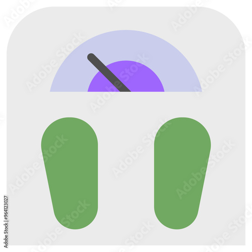 weighing scale flat icon