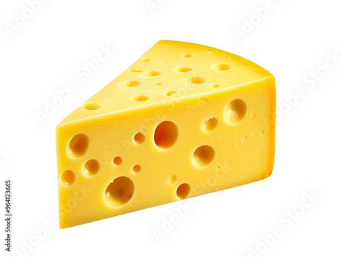piece of cheese on transparent background