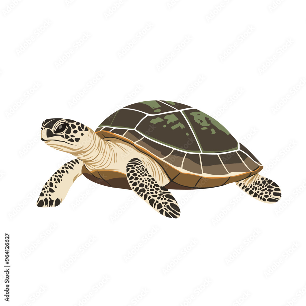 Obraz premium Turtle vector isolated