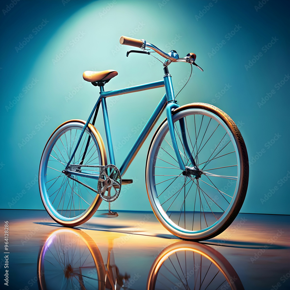 Fototapeta premium cool bicycle in studio
