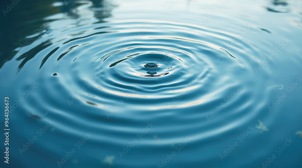 Serene view of water ripples creating gentle, calming waves Serene view of water ripples creating gentle, calming waves