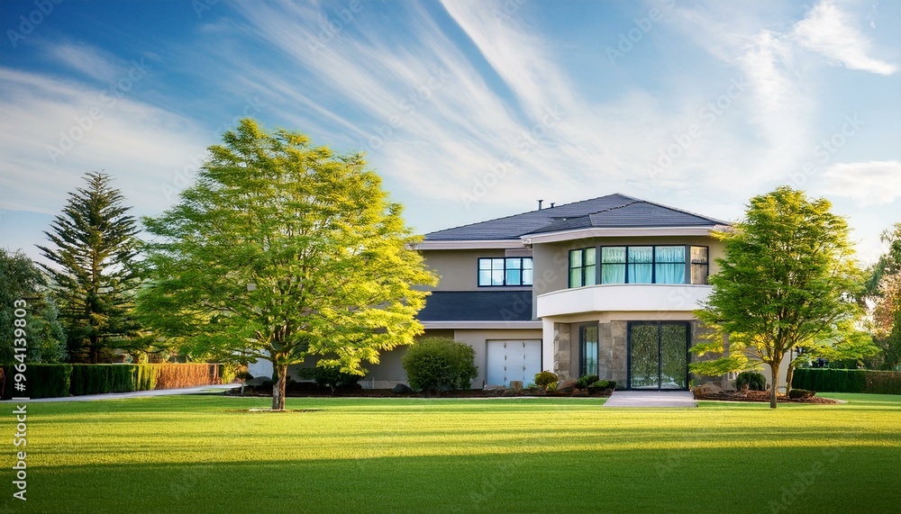 Fototapeta premium house on the hill