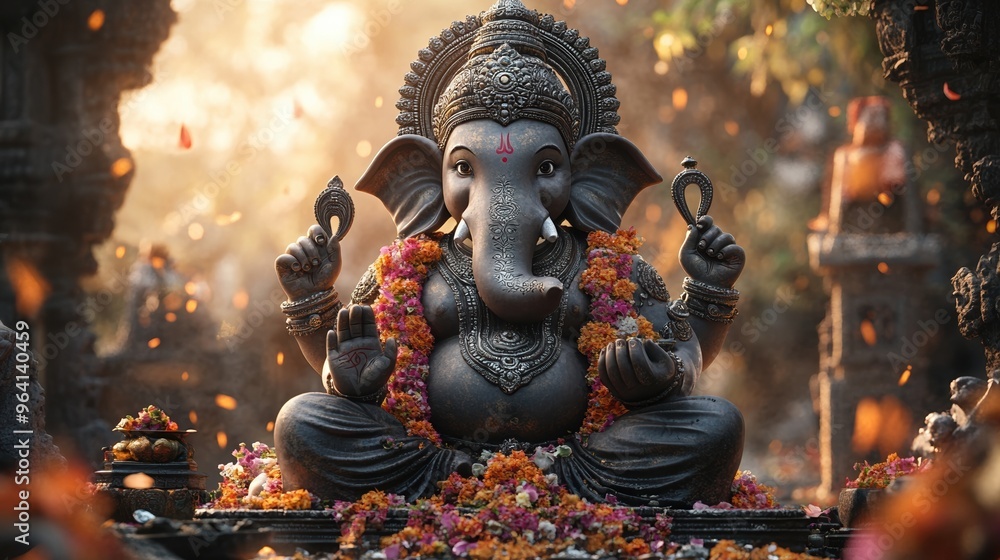 Hindu god Ganesha generated Hindu god Ganesha generated