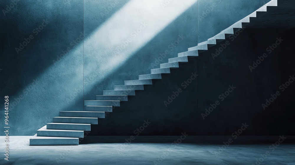 Fototapeta premium Business element stylish stairs, sophisticated design