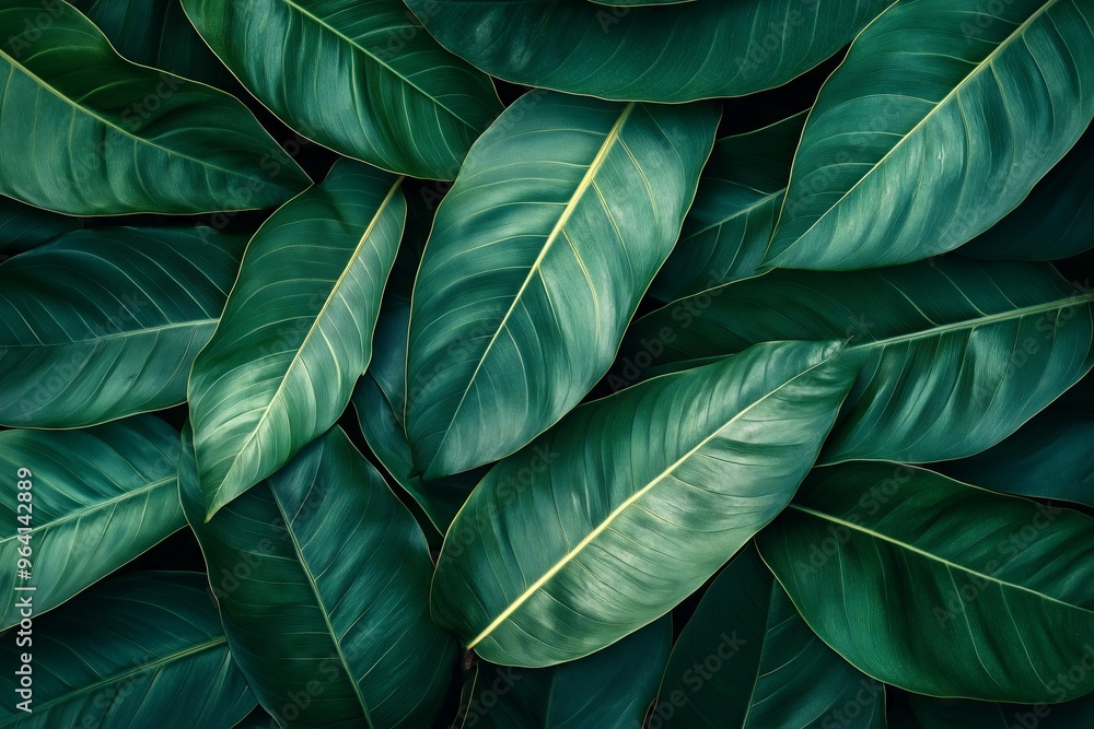 A dense arrangement of rich green leaves lies close together, emphasizing their different shapes and textures under natural light, creating a serene organic backdrop. A dense arrangement of rich green leaves lies close together, emphasizing their different shapes and textures under natural light, creating a serene organic backdrop.