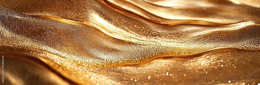 Shimmering Waves of Gold: A Captivating Display of Luxury Shimmering Waves of Gold: A Captivating Display of Luxury