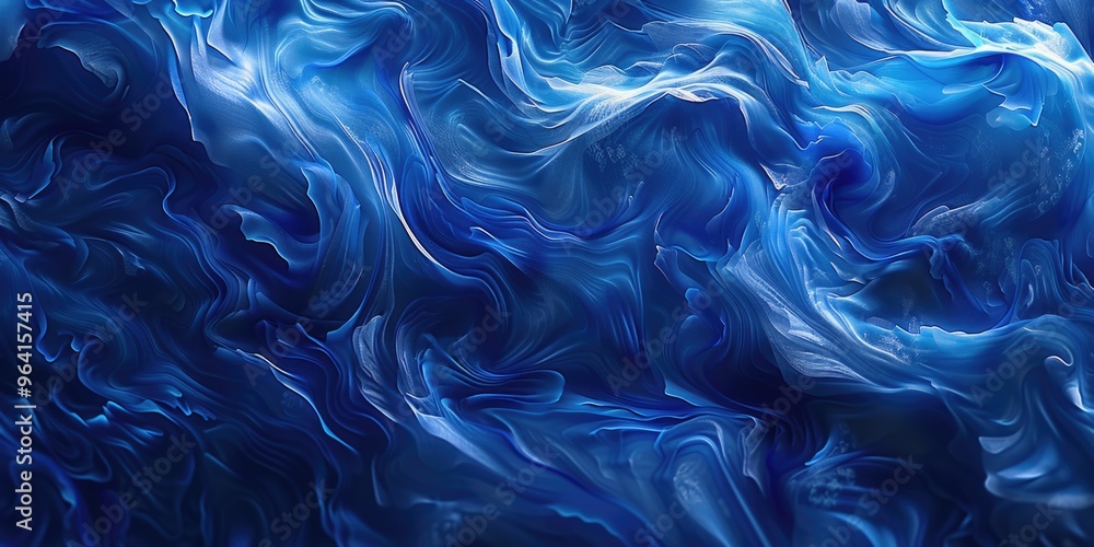 A blue and white ocean wave with a lot of detail. The water is very choppy and the waves are crashing A blue and white ocean wave with a lot of detail. The water is very choppy and the waves are crashing