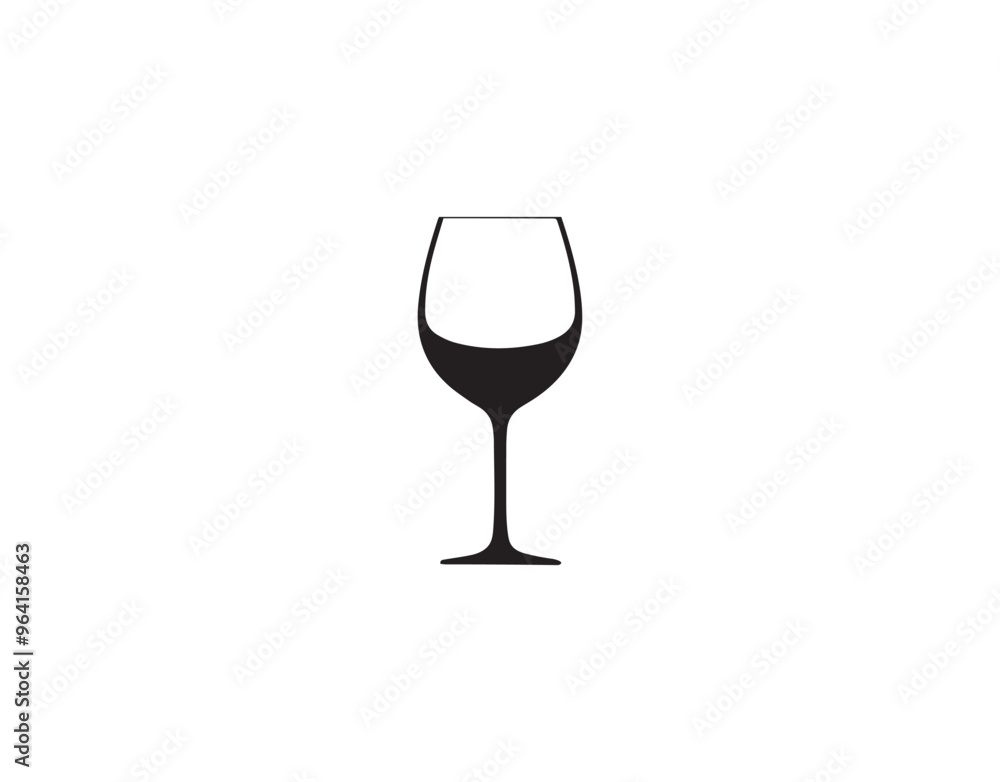 Wine glass icon. Wineglass icon. Wineglass vector icon Wine glass icon. Wineglass icon. Wineglass vector icon