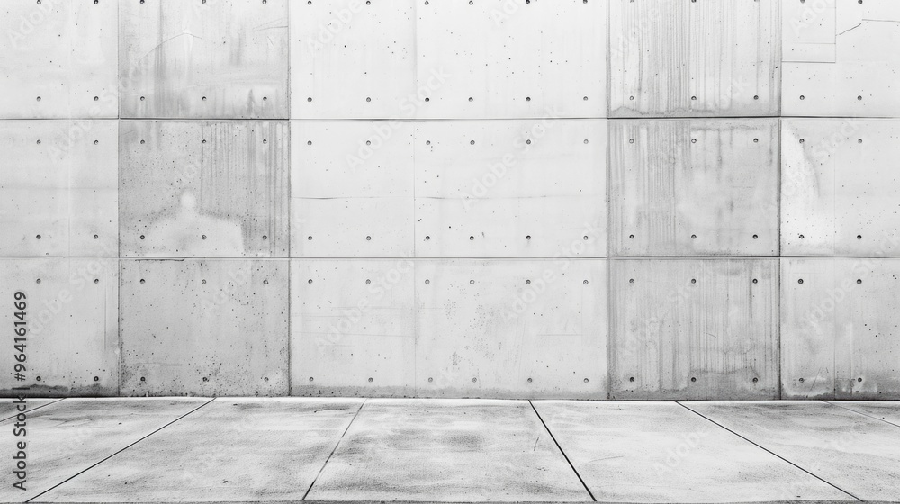 A wall with a lot of holes and a lot of cement. It is a very empty space A wall with a lot of holes and a lot of cement. It is a very empty space