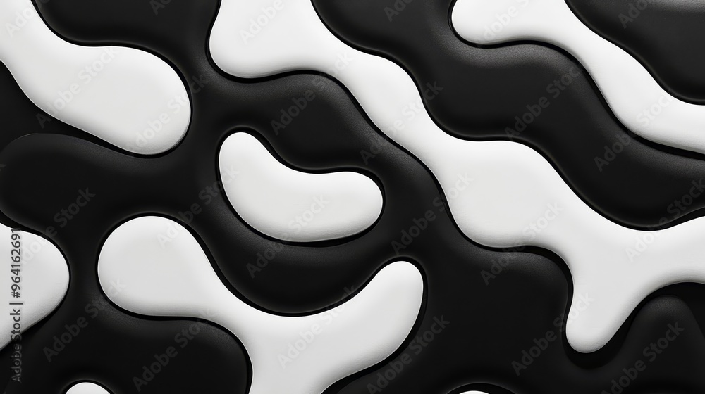 Abstract Black and White Organic Shapes, 3D, Texture, Composition, Abstract, Texture, Black and White Abstract Black and White Organic Shapes, 3D, Texture, Composition, Abstract, Texture, Black and White