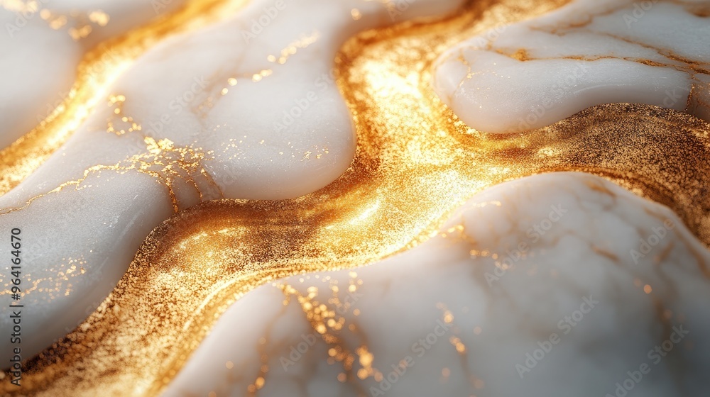 Abstract Gold and White Marble Texture Abstract Gold and White Marble Texture