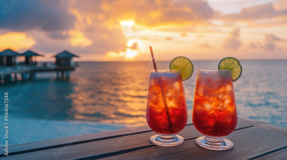 summer cocktails on luxury tropical beach resort at sunset exotic summer drinks summer cocktails on luxury tropical beach resort at sunset exotic summer drinks