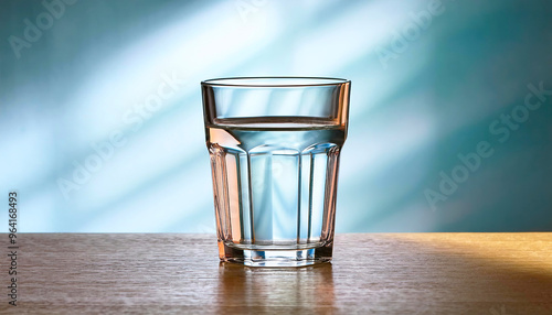 Glass of water on the table
