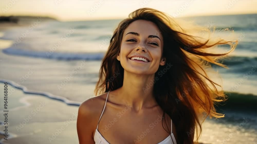Women with lifestyle concept, women are happy at the sea Women with lifestyle concept, women are happy at the sea
