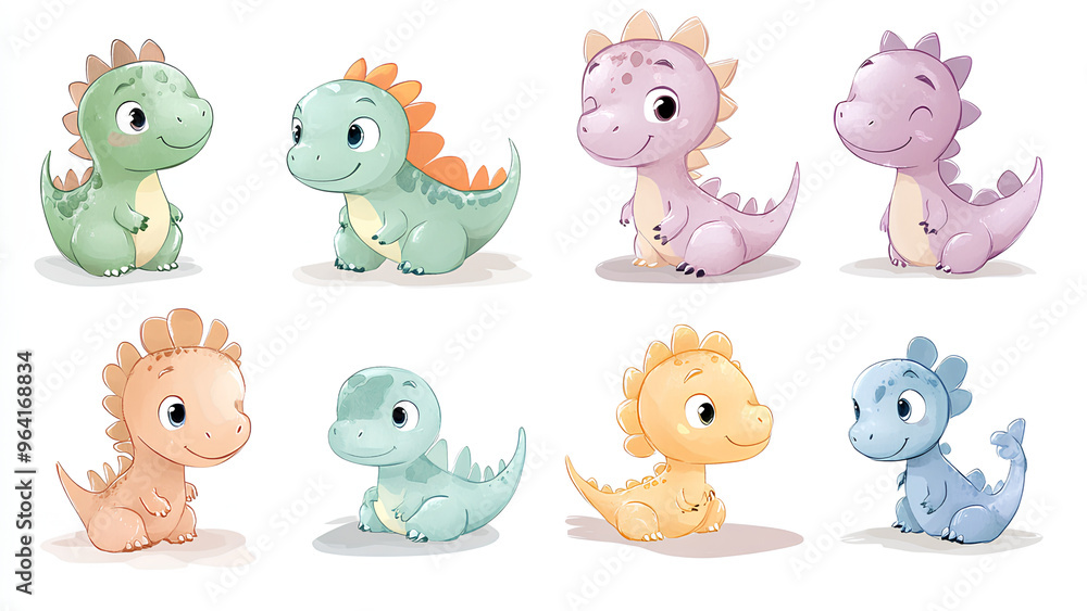 set of funny cartoon monsters set of funny cartoon monsters