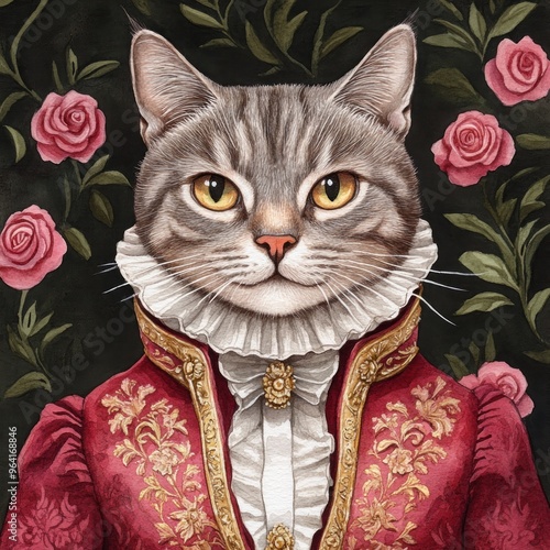 Cat in a Ruff.