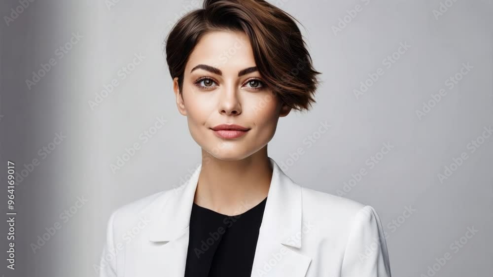 Portrait of a beautiful businesswoman with a serious expression, Portrait of a beautiful businesswoman with a serious expression,