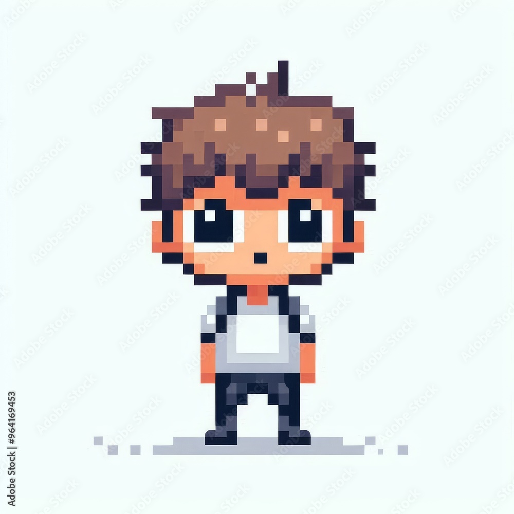 Obraz premium Pixel character 
