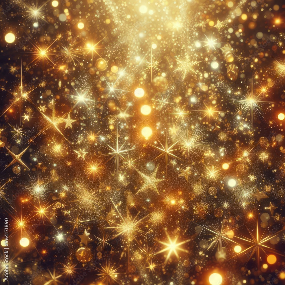 gold Sparkling Lights Festive background with texture. Abstract Christmas twinkled bright bokeh defocused and Falling stars. Winter Card or invitation
gold Sparkling Lights Festive background with texture. Abstract Christmas twinkled bright bokeh defocused and Falling stars. Winter Card or invitation