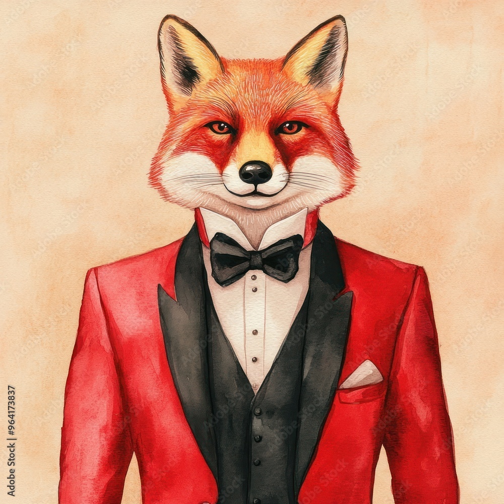 Obraz premium Fox in a Suit.