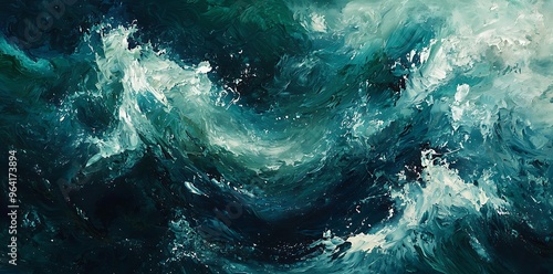 Wallpaper Mural Dynamic Ocean Waves: A Symphony of Turquoise and Deep Blue Torontodigital.ca