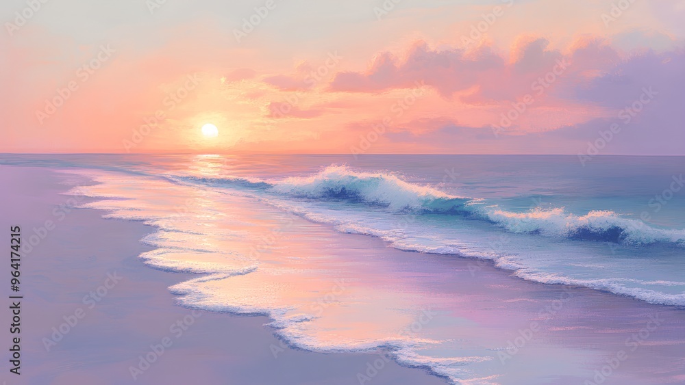 Fototapeta premium Sunrise over the sea