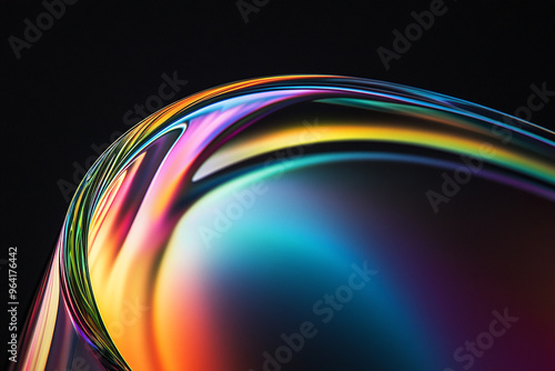3D abstract glass style background