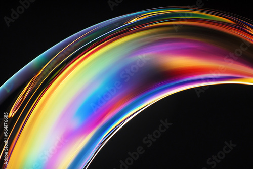 3D abstract glass style background photo