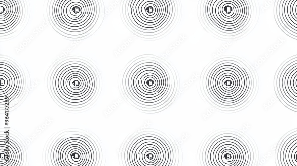 White Ceiling with Repeating Concentric Circles, Black and White, Abstract Background, minimalist, architecture, design White Ceiling with Repeating Concentric Circles, Black and White, Abstract Background, minimalist, architecture, design
