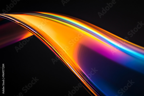 3D abstract glass style background photo