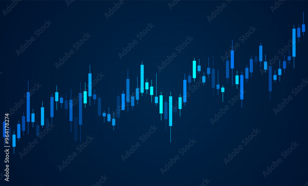 Stock market increasing background. Financial stock market graph Stock market increasing background. Financial stock market graph