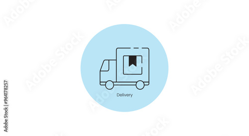 Delivery Services Vector Icon for Shipping and Last Mile Logistics