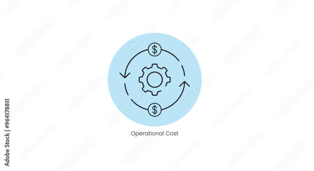 Operation Cost Management Vector Icon for Business and Logistics Optimization Operation Cost Management Vector Icon for Business and Logistics Optimization