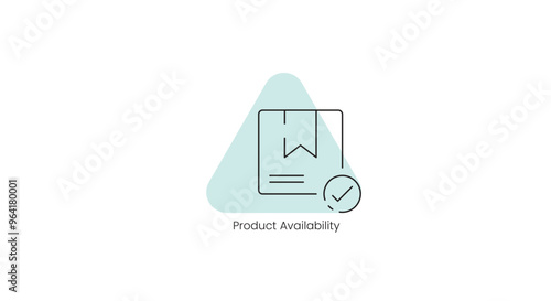 Product Availability Status Vector Icon for E-commerce and Supply Chain